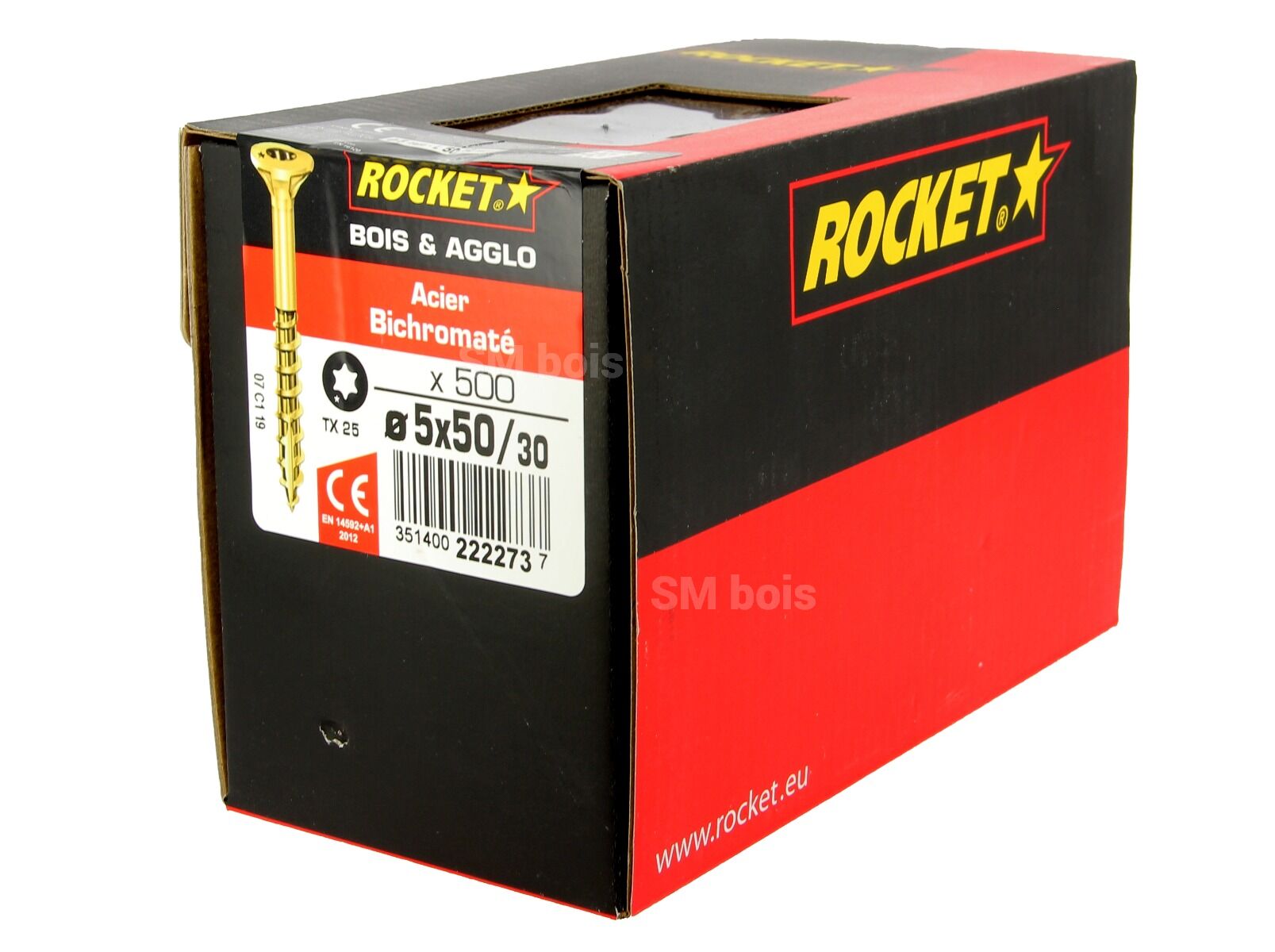 600 vis bois et agglo anti-fendage Rocket Vybac
